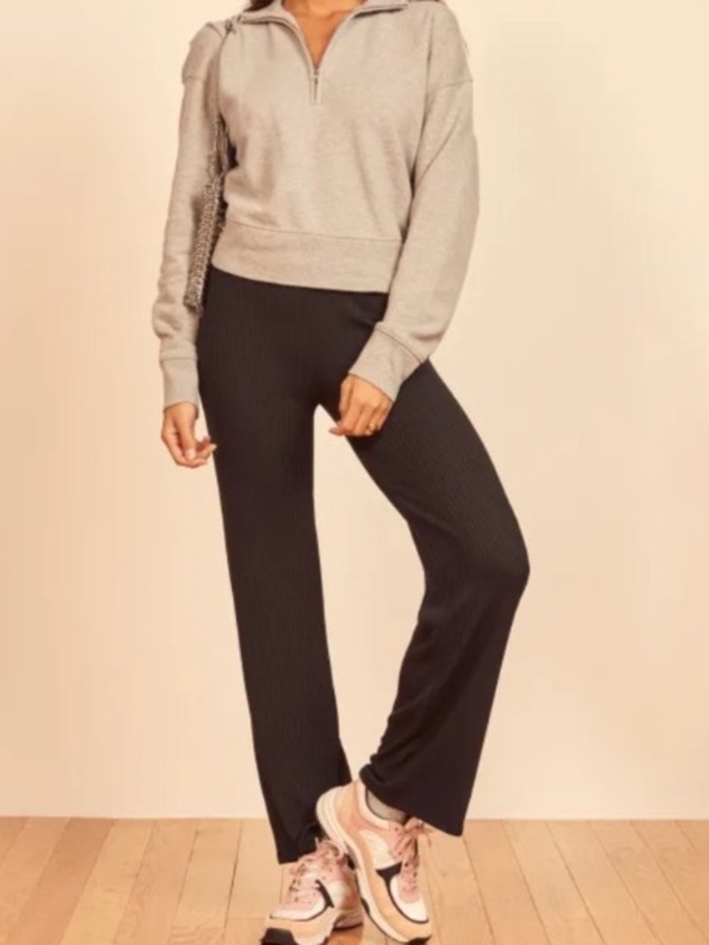 Reformation Ribbed Whitney Pants - Picture 1 of 6
